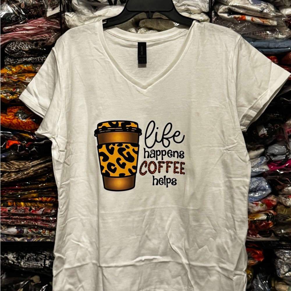 Multicolored Short Sleeve Graphic Tee